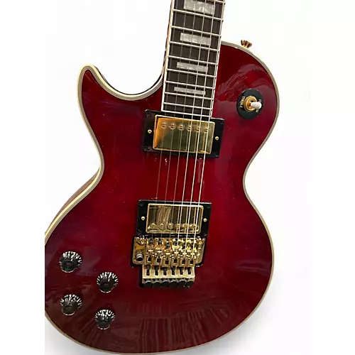 Used 2023 Epiphone Alex Lifeson Les Paul Custom Axcess Left-Handed  Ruby quilt maple veneer Electric Guitar Ruby quilt maple veneer
