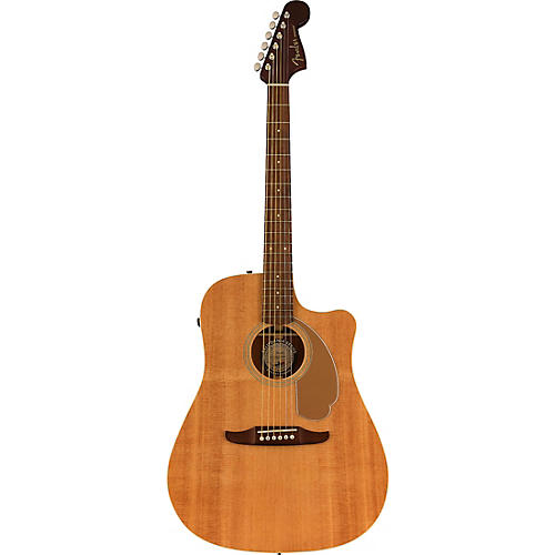 Fender California Redondo Player Acoustic-Electric Guitar Candy Apple Red