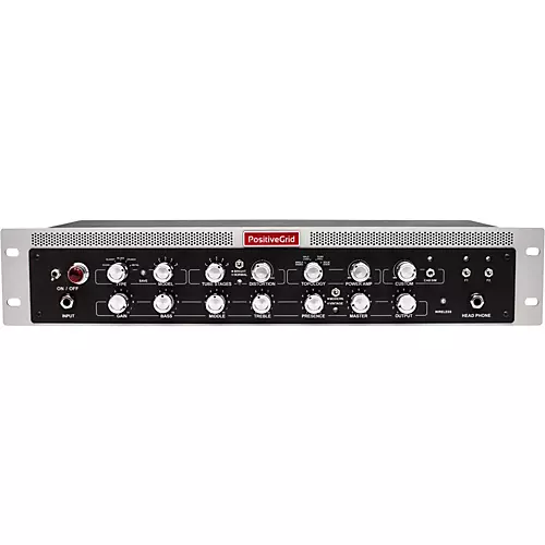 Positive Grid BIAS Rack Guitar and Bass Amplifier Head Black and Silver