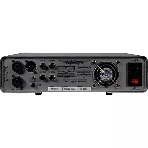 Ashdown Rootmaster RM-800 EVO II 800W Bass Amp Head Gray and Black