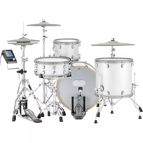 EFNOTE 7 Acoustic Designed Electronic Drum Set White Sparkle