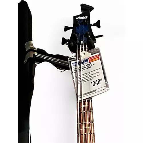 Used Schecter Guitar Research OMEN ELITE Blue Electric Bass Guitar Blue