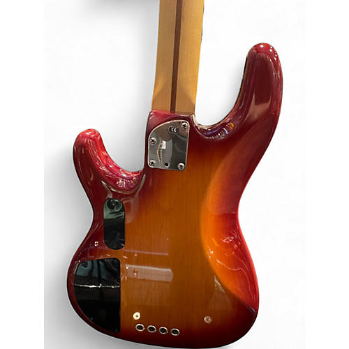 Used Fender Zone Lyte Bass Cherry Sunburst Electric Bass Guitar Cherry Sunburst