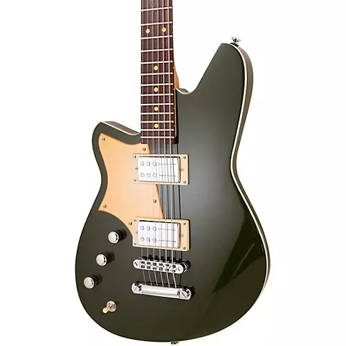 Reverend Descent RA Left-Handed Bariton Electric Guitar Army Green