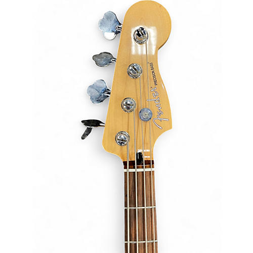 Used 2014 Fender Blacktop Precision Bass White Chrome Pearl Electric Bass Guitar White Chrome Pearl