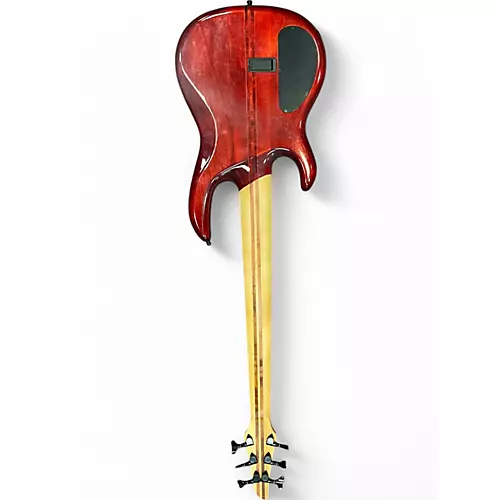 Used Carvin LB76 RED QUILT Electric Bass Guitar RED QUILT