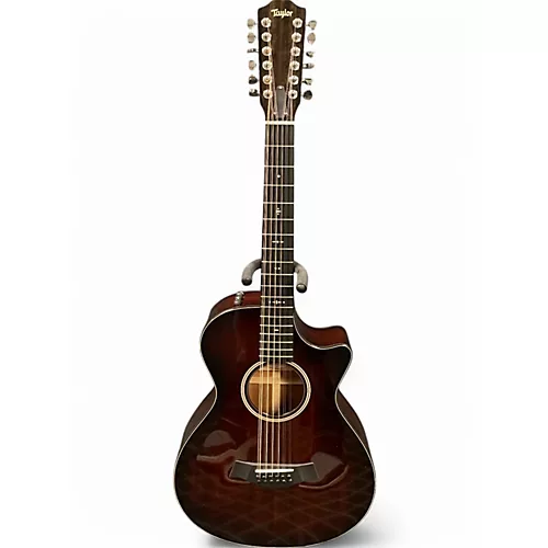 Used Taylor 562CE 12-FRET Brown 12 String Acoustic Electric Guitar Brown