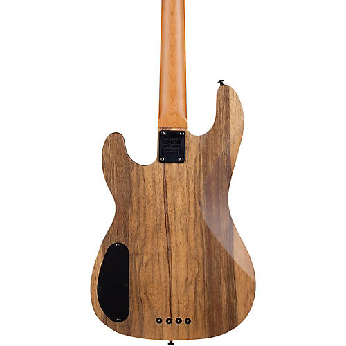 Schecter Guitar Research Model T Exotic Ziricote 4 Electric Bass Natural Satin