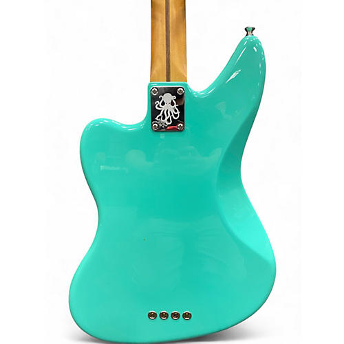 Used 2024 Fender Mark Hoppus Signature Jaguar Bass Seafoam Green Electric Bass Guitar Seafoam Green