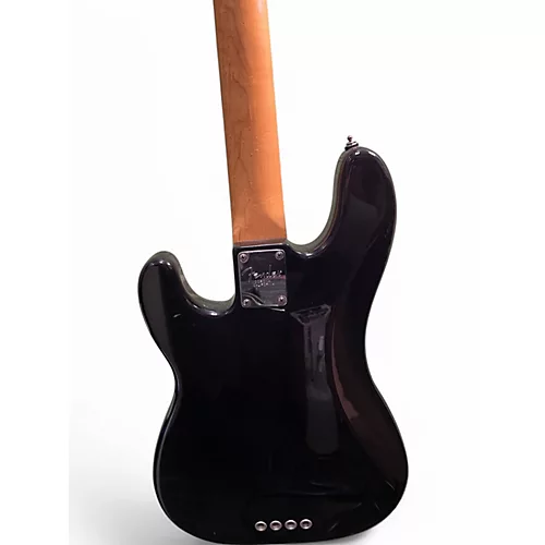 Used Fender American Standard Fretless Precision Bass Black and White Electric Bass Guitar Black and White