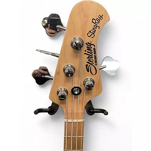 Used Sterling by Music Man Stingray Shortscale  Black Electric Bass Guitar Black