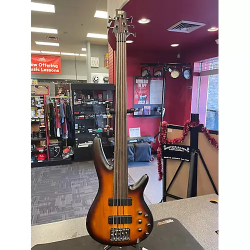 Used Ibanez srf705 brown burst Electric Bass Guitar brown burst