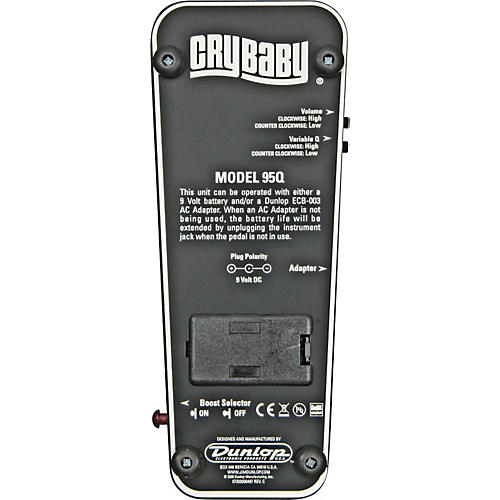 Dunlop 95Q Cry Baby Wah Effects Pedal