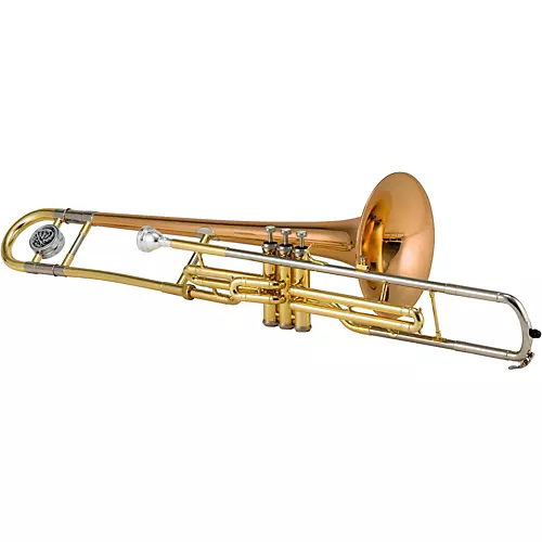 Jupiter JTB720V Standard Series C Valve Trombone Silver Yellow Brass Bell