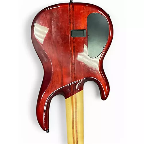 Used Carvin LB76 RED QUILT Electric Bass Guitar RED QUILT