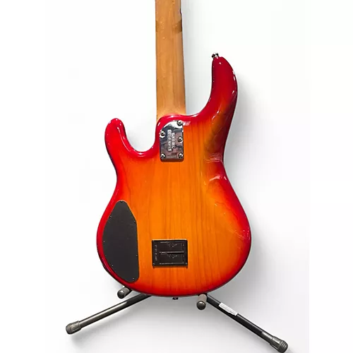 Used 2024 Ernie Ball Music Man Classic Series Ball Family Reserve 5 String Fuego Orange Electric Bass Guitar Fuego Orange