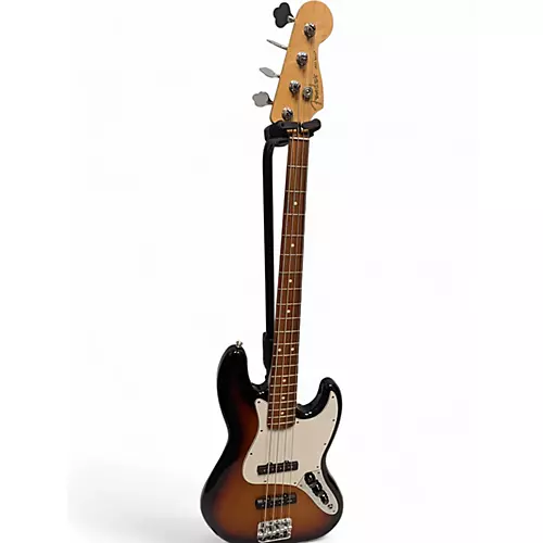 Used 2021 Fender Player Jazz Bass 3 Tone Sunburst Electric Bass Guitar 3 Tone Sunburst