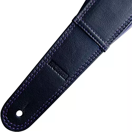 RICHTER Springbreak I Nappa Guitar Strap Black/Violet 2.75 in.