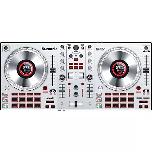 Numark Mixtrack Platinum FX Silver DJ Controller With In-Wheel Display