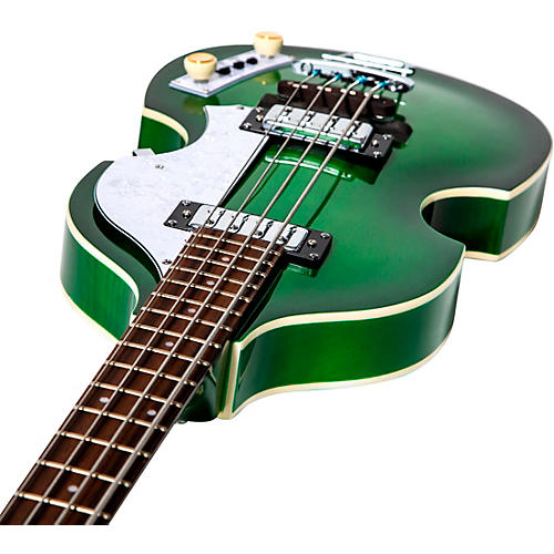 Hofner Ignition Series Short-Scale Violin Bass Guitar Green Burst