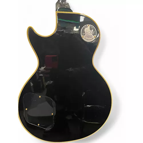 Used 2022 Gibson 1968 Les Paul Custom Reissue Ebony Solid Body Electric Guitar Ebony