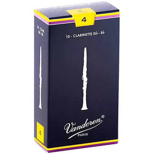 Vandoren Traditional Bb Clarinet Reeds Strength 2.5 Box of 10