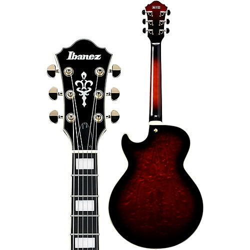 Ibanez Artcore Expressionist AG95QA Electric Guitar Dark Brown Sunburst