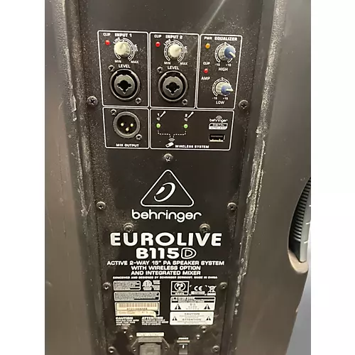 Used Behringer Eurolive B115D Powered Speaker