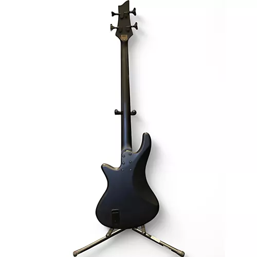 Used Schecter Guitar Research Stiletto Stealth Black Electric Bass Guitar Black