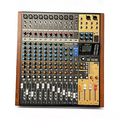 Used TASCAM model 16 16-Channel Multitrack Recorder With Analog Mixer &  Unpowered Mixer