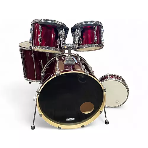 Used TAMA 5 Piece Rockstar Wine Red Drum Kit Wine Red