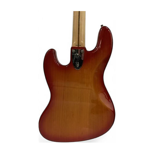 Used 2013 Fender 1975 Reissue Jazz Bass Cherry Sunburst Electric Bass Guitar Cherry Sunburst
