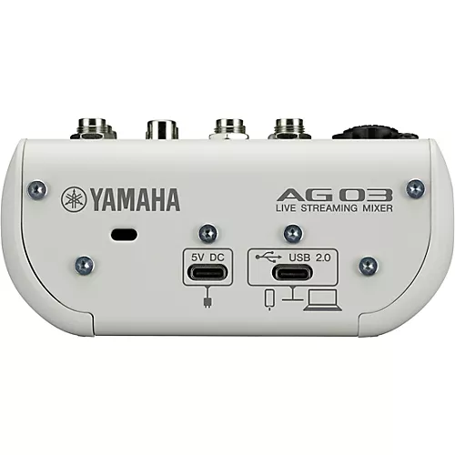 Yamaha AG03MK2 3-Channel Live Streaming Loopback Audio USB Mixer Black
