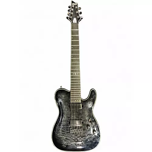 Used Schecter Guitar Research Hellraiser Hybrid PT Trans Black Burst Solid Body Electric Guitar Trans Black Burst
