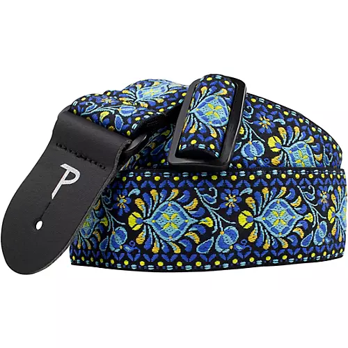 Perri's Jacquard Guitar Strap Blue 2 in.