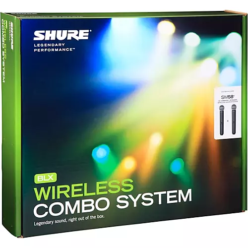 Shure BLX288/SM58 Wireless Dual Vocal System With Two SM58 Handheld Transmitters Band H11
