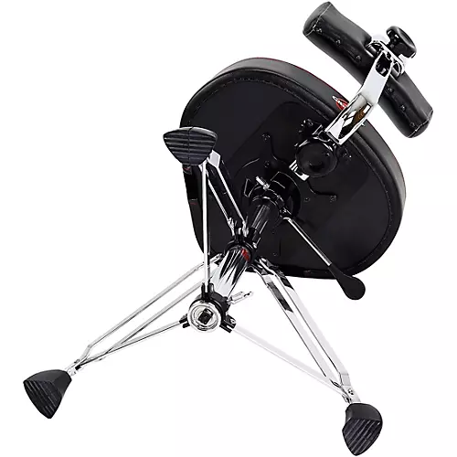 Gibraltar Hydraulic 16 in. Cordura Saddle Drum Throne with Backrest