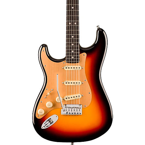 Fender American Ultra II Stratocaster Left-Hand Ebony Fingerboard Electric Guitar Texas Tea