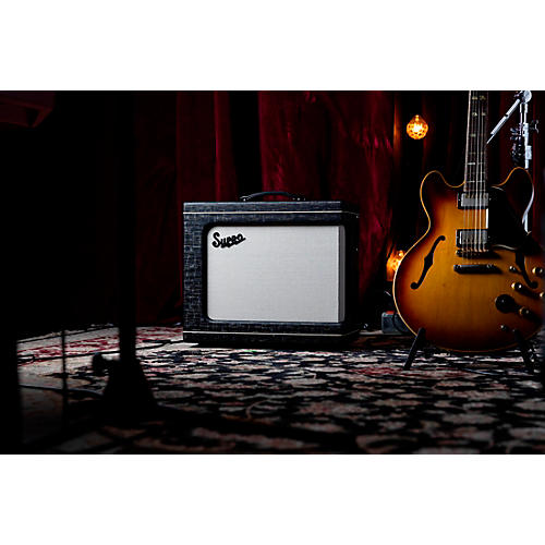 Supro Delegate Custom 1x12 25W Tube Combo Amp Black Scandia