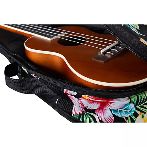 Road Runner Concert Ukulele Gig Bag in a Box Floral Concert