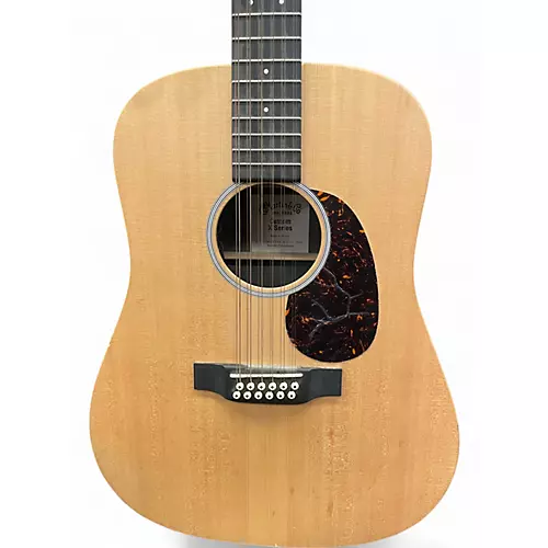 Used Martin X Series Custom Natural 12 String Acoustic Electric Guitar Natural