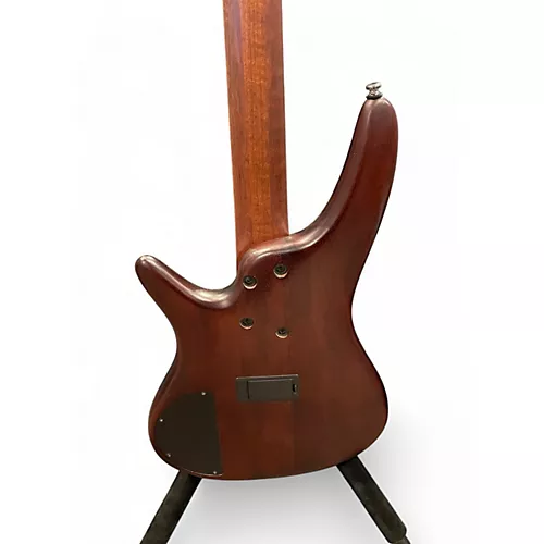 Used Ibanez SR500ZW Flat Brown Burst Electric Bass Guitar Flat Brown Burst