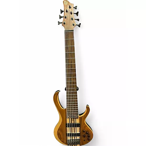 Used Ibanez BTB747 7 String Natural Electric Bass Guitar Natural