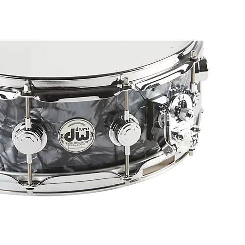 DW Collector's Series FinishPly Snare Drum Black Galaxy with Chrome Hardware 14x5.5