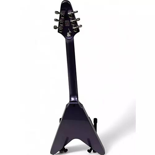 Used Epiphone kirk hammett V purple Solid Body Electric Guitar purple