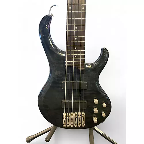 Used Ibanez BTB 406 QM Trans Black Electric Bass Guitar Trans Black