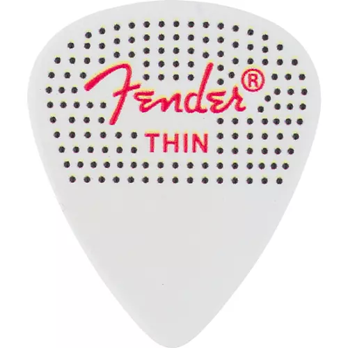 Fender 351 Dotted Celluloid Guitar Picks Thin 12 Pack