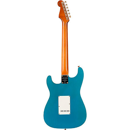 Fender Custom Shop Limited-Edition Double-Bound Stratocaster Journeyman Relic Electric Guitar Aged Sherwood Green Metallic