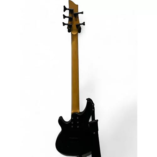 Used Schecter Guitar Research C5 Deluxe Matte Black Electric Bass Guitar matte black