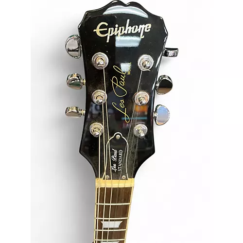 Used Epiphone Les Paul Standard Black Solid Body Electric Guitar Black